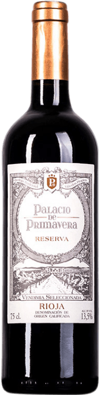 16,95 € Kostenloser Versand | Rotwein Burgo Viejo Palacio de Primavera Reserve D.O.Ca. Rioja La Rioja Spanien Tempranillo Flasche 75 cl