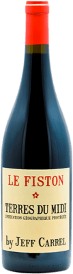 12,95 € Бесплатная доставка | Красное вино Jeff Carrel Le Fiston Terres du Midi Лангедок-Руссильон Франция Cinsault бутылка 75 cl