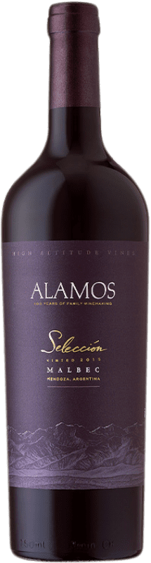 10,95 € Free Shipping | Red wine Catena Zapata Alamos Selección I.G. Mendoza Mendoza Argentina Malbec Bottle 75 cl