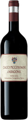 11,95 € Spedizione Gratuita | Vino rosso Piccolomini d'Aragona I.G.T. Toscana Toscana Italia Merlot, Syrah, Cabernet Sauvignon, Sangiovese Bottiglia 75 cl