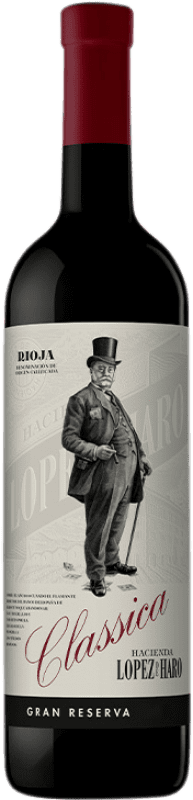 69,95 € Spedizione Gratuita | Vino rosso Hacienda López de Haro Classica Gran Riserva D.O.Ca. Rioja La Rioja Spagna Tempranillo, Grenache Bottiglia 75 cl