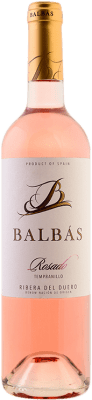 11,95 € 免费送货 | 玫瑰酒 Balbás Rosado D.O. Ribera del Duero 卡斯蒂利亚莱昂 西班牙 Tempranillo 瓶子 75 cl