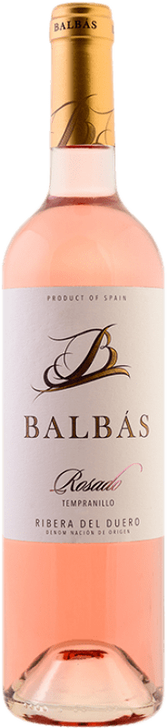 10,95 € Free Shipping | Rosé Wine Balbás D.O. Ribera del Duero Castilla y León Spain Tempranillo Bottle 75 cl