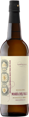 15,95 € Envio grátis | Vinho fortificado Villa Puri Solera Fina María del Valle D.O. Montilla-Moriles Andaluzia Espanha Pedro Ximénez Garrafa 75 cl