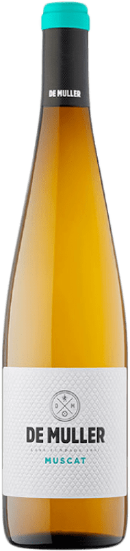 6,95 € 免费送货 | 白酒 De Muller Muscat D.O. Tarragona 加泰罗尼亚 西班牙 Muscat of Alexandria 瓶子 75 cl