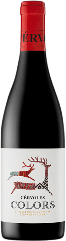 11,95 € Envío gratis | Vino tinto Cérvoles Colors Negre D.O. Costers del Segre Cataluña España Merlot, Garnacha, Cabernet Sauvignon Botella 75 cl
