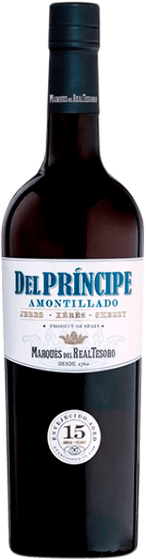 27,95 € Бесплатная доставка | Крепленое вино Valdespino Amontillado del Príncipe D.O. Jerez-Xérès-Sherry Андалусия Испания Palomino Fino бутылка 75 cl