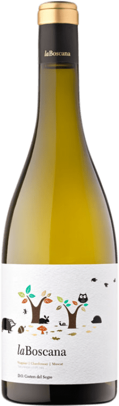 7,95 € Spedizione Gratuita | Vino bianco Costers del Sió La Boscana Blanco D.O. Costers del Segre Catalogna Spagna Viognier, Chardonnay Bottiglia 75 cl