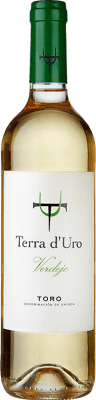 8,95 € Envío gratis | Vino blanco Terra d'Uro D.O. Toro Castilla y León España Verdejo Botella 75 cl