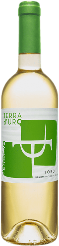 6,95 € Envio grátis | Vinho branco Terra d'Uro D.O. Toro Castela e Leão Espanha Verdejo Garrafa 75 cl