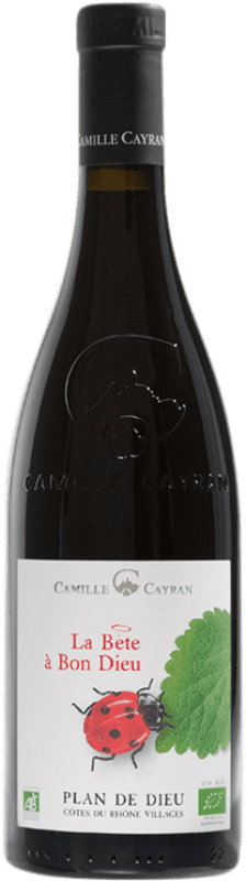 11,95 € 送料無料 | 赤ワイン Cave de Cairanne Camille Cayran La Bête à Bon Dieu A.O.C. Côtes du Rhône ローヌ フランス Syrah, Grenache, Carignan 有機 ボトル 75 cl