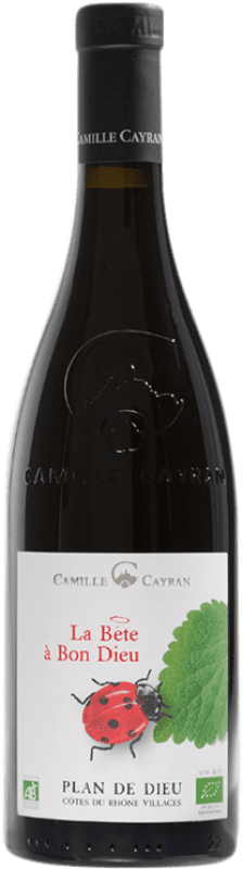 10,95 € 免费送货 | 红酒 Cave de Cairanne Camille Cayran La Bête à Bon Dieu A.O.C. Côtes du Rhône Villages 罗纳 法国 Syrah, Grenache, Carignan 瓶子 75 cl