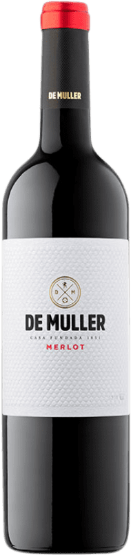 10,95 € Free Shipping | Red wine De Muller D.O. Tarragona Catalonia Spain Merlot Bottle 75 cl