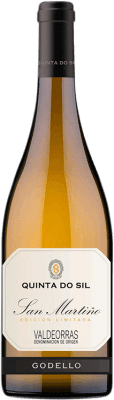 19,95 € Envío gratis | Vino blanco Agro de Bazán Quinta do Sil San Martiño D.O. Valdeorras Galicia España Godello Botella 75 cl
