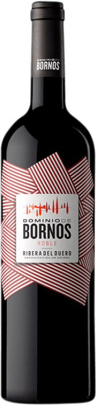 7,95 € 免费送货 | 红酒 Palacio de Bornos Dominio de Bornos 橡木 D.O. Ribera del Duero 卡斯蒂利亚莱昂 西班牙 Tempranillo 瓶子 75 cl