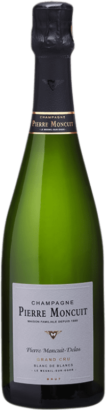 54,95 € Envío gratis | Espumoso blanco Pierre Moncuit Delos Reserva A.O.C. Champagne Champagne Francia Chardonnay Botella 75 cl