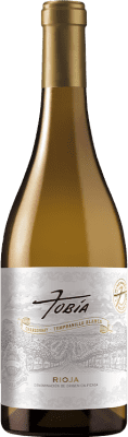 12,95 € Kostenloser Versand | Weißwein Tobía Selección de Autor Blanco D.O.Ca. Rioja La Rioja Spanien Chardonnay, Tempranillo Weiß Flasche 75 cl