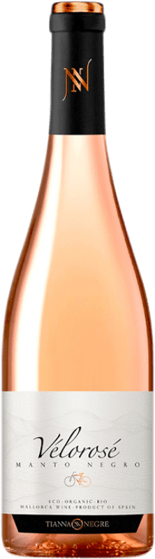 13,95 € Free Shipping | Rosé wine Tianna Negre Vélorosé I.G.P. Vi de la Terra de Mallorca Majorca Spain Mantonegro Bottle 75 cl