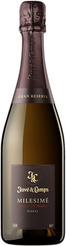 35,95 € Free Shipping | White sparkling Juvé y Camps Blanc de Noirs Grand Reserve D.O. Cava Catalonia Spain Pinot Black Bottle 75 cl