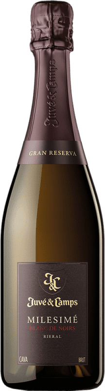 39,95 € Free Shipping | White Sparkling Wine Juvé y Camps Blanc de Noirs Grand Reserve — Long Barrel-Aged D.O. Cava Catalonia Spain Pinot Noir Eco — Organic Bottle 75 cl