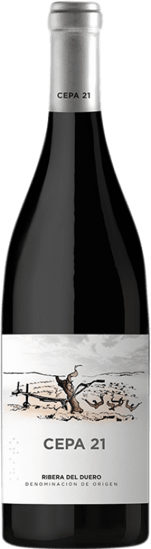 49,95 € 免费送货 | 红酒 Cepa 21 D.O. Ribera del Duero 卡斯蒂利亚莱昂 西班牙 Tempranillo 瓶子 Magnum 1,5 L