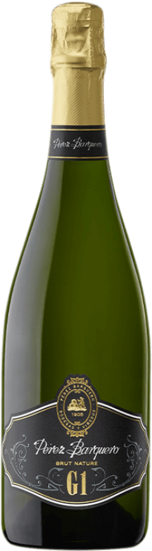 27,95 € Free Shipping | White Sparkling Wine Pérez Barquero G1 Brut Nature Andalusia Spain Pedro Ximénez Bottle 75 cl