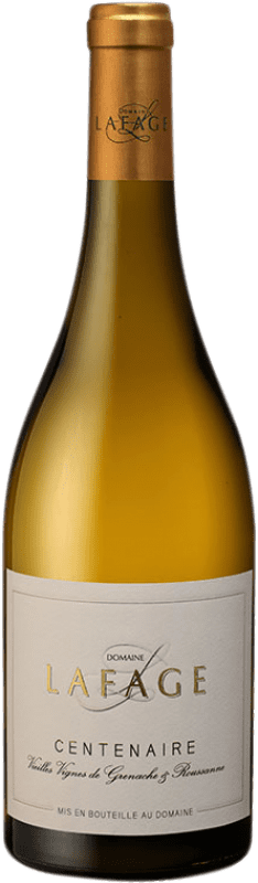 19,95 € Бесплатная доставка | Белое вино Lafage Centenaire Blanc A.O.C. Côtes du Roussillon Лангедок Франция Grenache White, Roussanne, Grenache Grey бутылка 75 cl