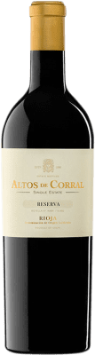 51,95 € Envio grátis | Vinho tinto Corral Cuadrado Altos Single Estate Reserva D.O.Ca. Rioja La Rioja Espanha Tempranillo Garrafa 75 cl