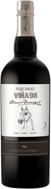 24,95 € Free Shipping | Sweet wine Domecq Viña 98 D.O. Jerez-Xérès-Sherry Andalusia Spain Pedro Ximénez Bottle 75 cl