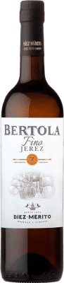 13,95 € Бесплатная доставка | Креплёное вино Díez Mérito Bertola D.O. Jerez-Xérès-Sherry Андалусия Испания Palomino Fino Бутылка 75 cl