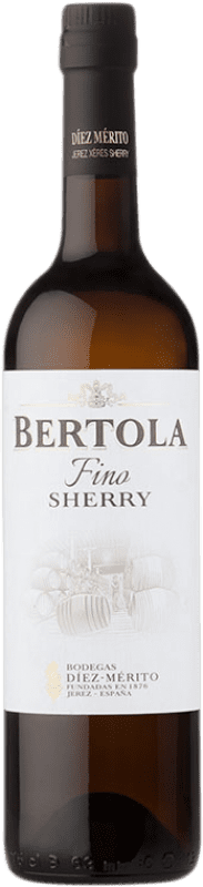 9,95 € Free Shipping | Fortified wine Díez Mérito Fino Bertola D.O. Jerez-Xérès-Sherry Andalusia Spain Palomino Fino Bottle 75 cl