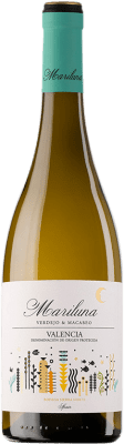 11,95 € 免费送货 | 白酒 Sierra Norte Mariluna Blanco D.O. Utiel-Requena 巴伦西亚社区 西班牙 Macabeo, Verdejo 瓶子 75 cl