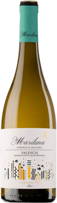 8,95 € Free Shipping | White Wine Sierra Norte Mariluna D.O. Utiel-Requena Valencian Community Spain Macabeo, Verdejo Eco — Organic 75 cl
