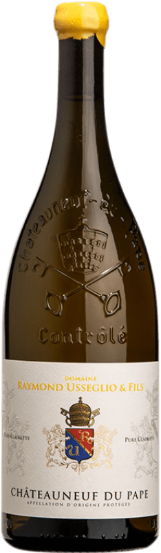 113,95 € Envío gratis | Vino blanco Raymond Usseglio Pure A.O.C. Châteauneuf-du-Pape Provence Francia Clairette Blanche Botella Magnum 1,5 L