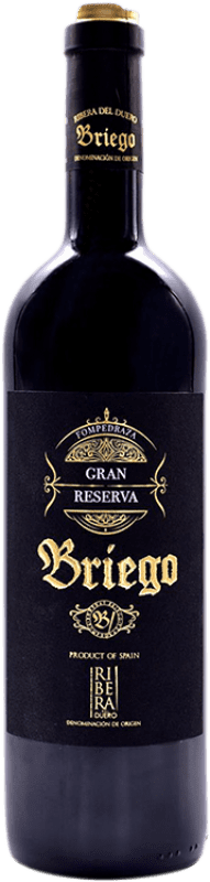 49,95 € 免费送货 | 红酒 Briego 大储备 D.O. Ribera del Duero 卡斯蒂利亚莱昂 西班牙 Tempranillo 瓶子 75 cl
