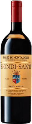95,95 € Spedizione Gratuita | Vino rosso Biondi Santi D.O.C. Rosso di Montalcino Toscana Italia Sangiovese Grosso Bottiglia 75 cl