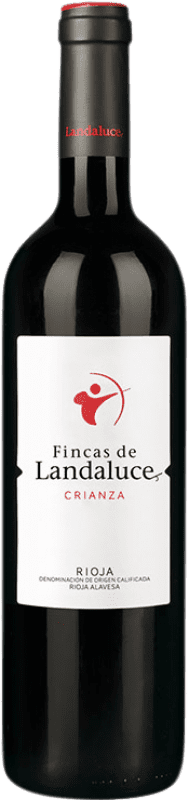 8,95 € Spedizione Gratuita | Vino rosso Landaluce Crianza D.O.Ca. Rioja Paese Basco Spagna Tempranillo Bottiglia 75 cl