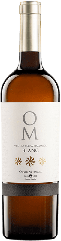 15,95 € Бесплатная доставка | Белое вино Oliver Moragues OM Blanc I.G.P. Vi de la Terra de Mallorca Майорка Испания Viognier, Prensal Blanco бутылка 75 cl