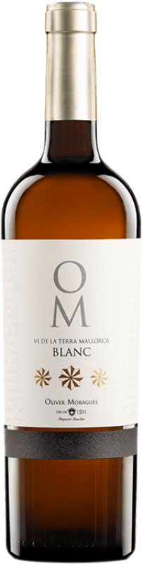 24,95 € 送料無料 | 白ワイン Oliver Moragues OM I.G.P. Vi de la Terra de Mallorca マヨルカ島 スペイン Viognier — ヴィオニエ, Premsal — プレムサル Eco — エコ ビオ オーガニック ボトル 75 cl