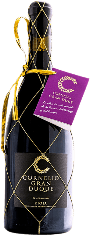 86,95 € Envio grátis | Vinho tinto Cornelio Dinastía Gran Duque Reserva D.O.Ca. Rioja La Rioja Espanha Tempranillo Garrafa 75 cl