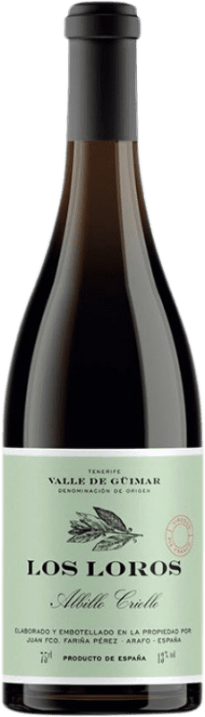 21,95 € Envío gratis | Vino blanco Fariña Pérez Los Loros D.O. Valle del Güímar Islas Canarias España Albillo Criollo Botella 75 cl