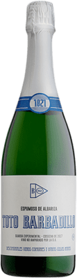 19,95 € Kostenloser Versand | Weißer Sekt Barbadillo Toto Brut Natur Spanien Palomino Fino, Chardonnay Flasche 75 cl