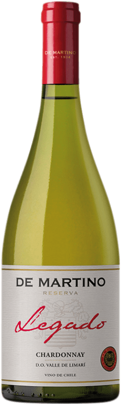 17,95 € Envio grátis | Vinho branco De Martino Legado Crianza D.O. Valle de Limarí Valle del Limarí Chile Chardonnay Garrafa 75 cl