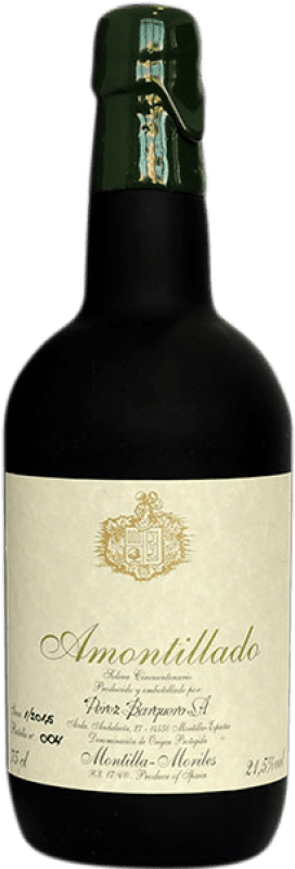 255,95 € Free Shipping | Fortified wine Pérez Barquero Solera Amontillado 1955 D.O. Montilla-Moriles Andalusia Spain Pedro Ximénez Bottle 75 cl