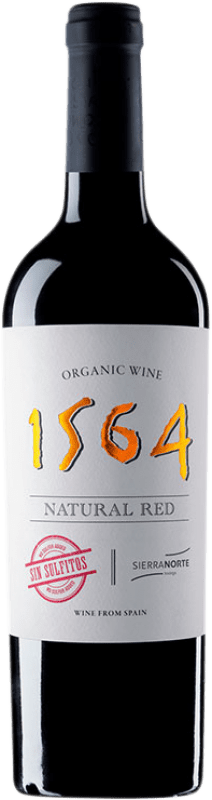 10,95 € Envio grátis | Vinho tinto Sierra Norte 1564 Natural Red Espanha Syrah Garrafa 75 cl