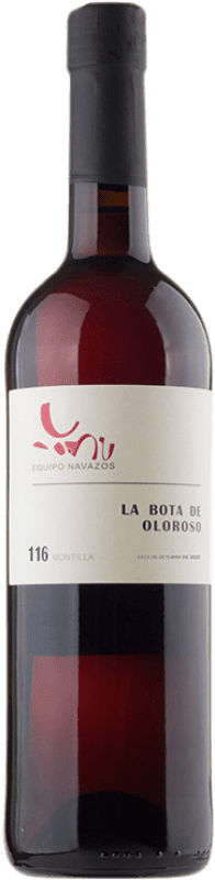 59,95 € 免费送货 | 甜葡萄酒 Equipo Navazos La Bota Nº 116 Oloroso — 奥洛罗索酒 VORS Very Old Rare Sherry — 极其稀有陈年雪莉酒 D.O. Montilla-Moriles 安达卢西亚 西班牙 Pedro Ximénez 瓶装 75 cl