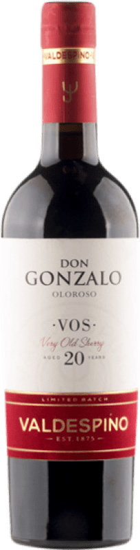 81,95 € Бесплатная доставка | Сладкое вино Valdespino Don Gonzalo Oloroso V.O.S. D.O. Jerez-Xérès-Sherry Андалусия Испания Palomino Fino бутылка Medium 50 cl