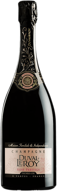 78,95 € 免费送货 | 桃红起泡酒 Duval-Leroy 1er Premier Cru, Rosé — 桃红葡萄酒, Prestige — 尊贵 A.O.C. Champagne 香槟酒 法国 Pinot Noir — 黑皮诺, Chardonnay — 莎当妮 瓶装 75 cl