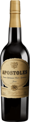 59,95 € 免费送货 | 加强葡萄酒 González Byass Apóstoles Palo Cortado — 帕洛科塔多酒 VORS Very Old Rare Sherry — 极其稀有陈年雪莉酒 D.O. Jerez-Xérès-Sherry 安达卢西亚 西班牙 Palomino Fino, Pedro Ximénez 半瓶装 37 cl