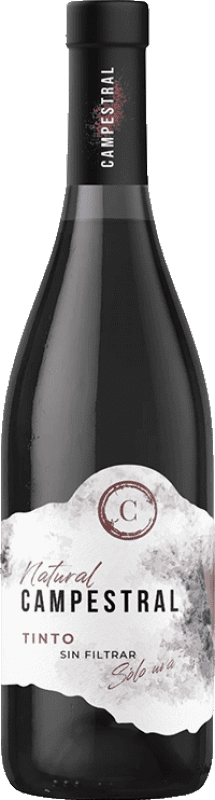 12,95 € Бесплатная доставка | Красное вино Campestral Natural I.G.P. Vino de la Tierra de Cádiz Андалусия Испания Merlot, Syrah, Cabernet Sauvignon, Petit Verdot, Tintilla de Rota бутылка 75 cl